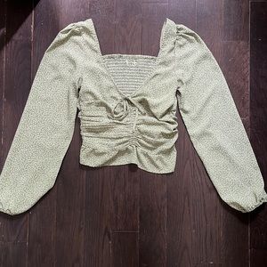 Floral Cropped Blouse